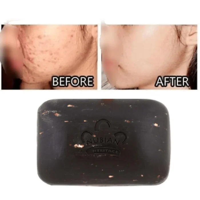 ⁦Nubian Heritage African Black Bar Soap (142 g)⁩ - الصورة ⁦3⁩