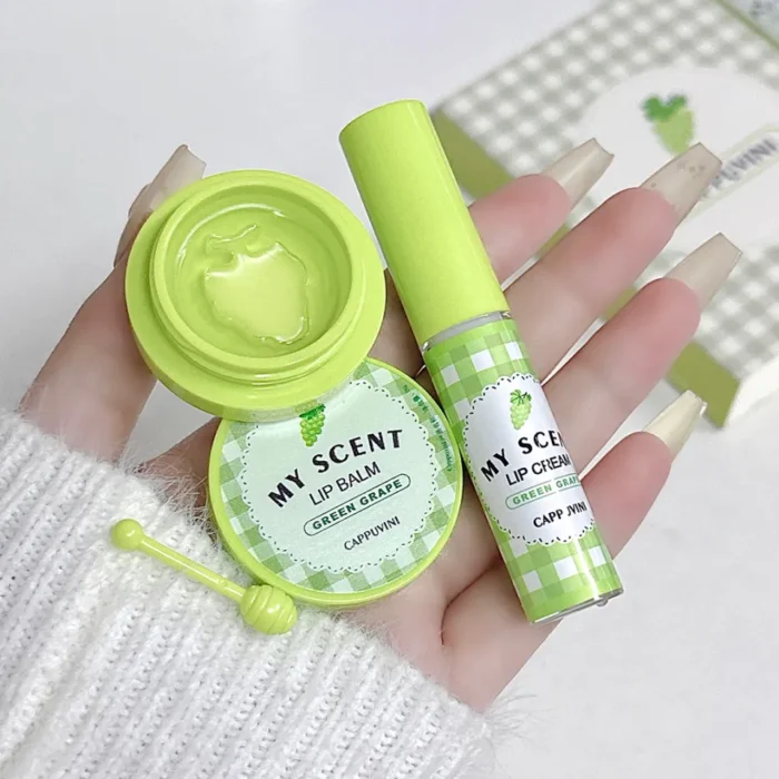 ⁦Cappuvini Fruit Lip Cream Lip Mask Set Hydrating, Moisturizing And Smoothing Lip Lines⁩ - الصورة ⁦4⁩