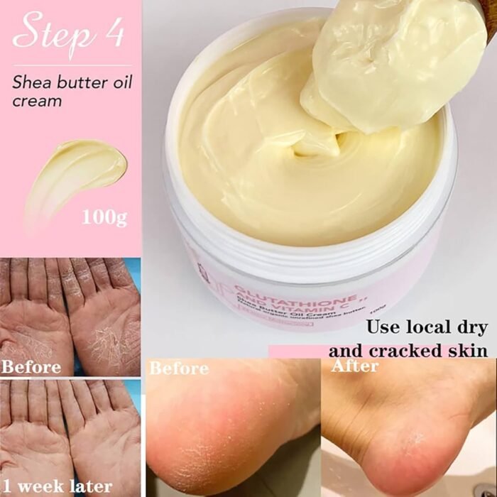⁦AILKE Glutathione & Vitamin C Shea Butter Oil Cream 100g⁩ - الصورة ⁦4⁩