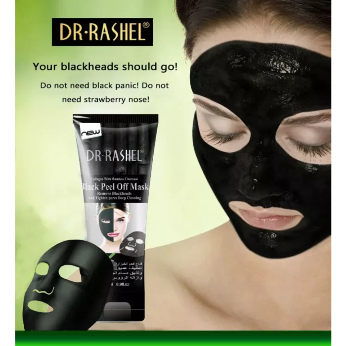 ⁦Dr.Rashel Remove Blackheads Black Peel-Off Mask, 120g⁩ - الصورة ⁦5⁩