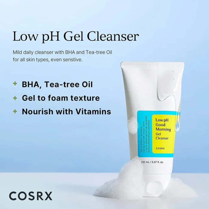 ⁦COSRX Low pH Good Morning Gel Cleanser, 150 ml⁩ - الصورة ⁦7⁩