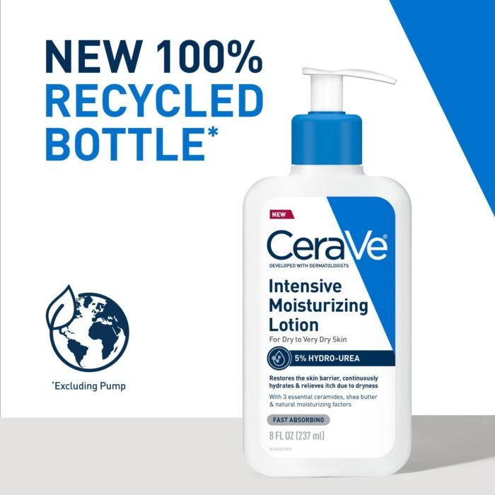 ⁦CeraVe Intensive Moisturizing Body Lotion with Hydro-Urea for Dry Skin + Itch Relief 12 oz⁩ - الصورة ⁦2⁩
