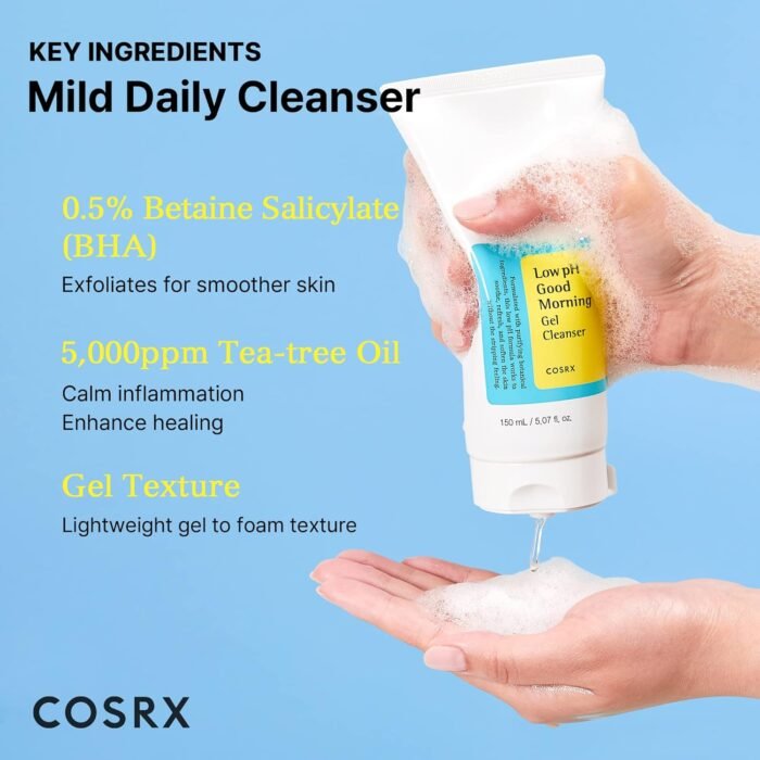 ⁦COSRX Low pH Good Morning Gel Cleanser, 150 ml⁩ - الصورة ⁦5⁩