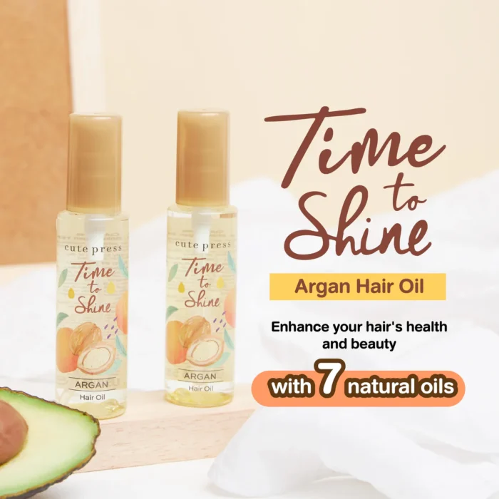 Cute Press - Time to Shine Argan Hair Oil, 55ml