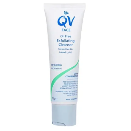 EGO QV Face Oil Free Exfoliating Cleanser, 75 G