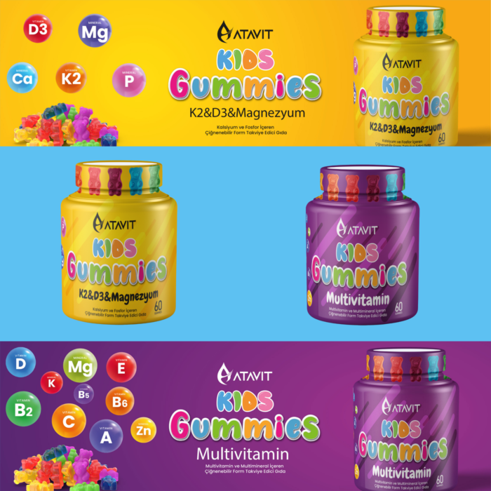 ⁦Atavit Kids Gummies, 60 pieces⁩ - الصورة ⁦2⁩