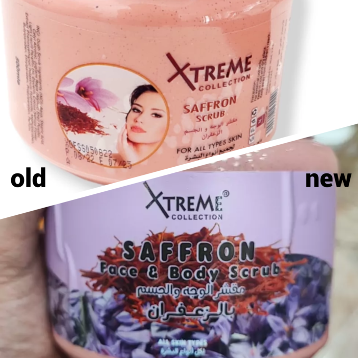 ⁦Xtreme Collection Saffron Face & Body Scrub, 500ml⁩ - الصورة ⁦2⁩