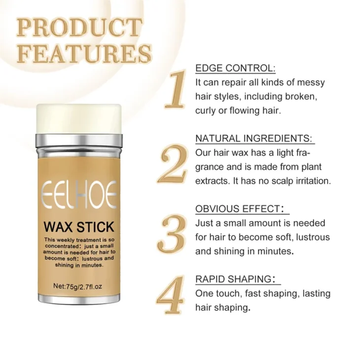 ⁦EELHOE Hair Wax Stick, 75g⁩ - الصورة ⁦5⁩