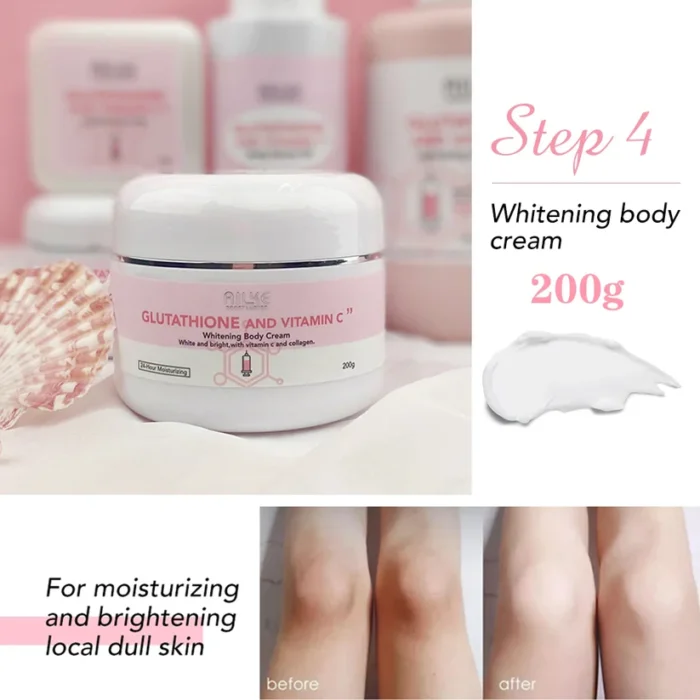 ⁦AILKE Glutathione and vitamin C Whitening Body Cream 200g⁩ - الصورة ⁦2⁩
