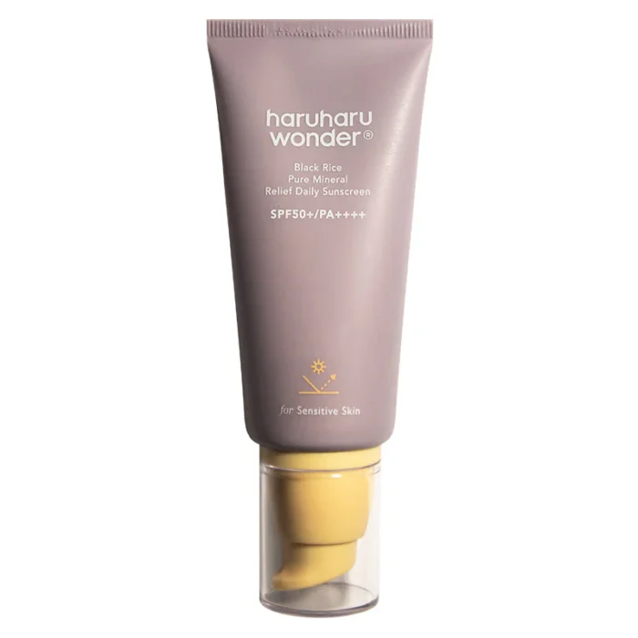 ⁦Haruharu Wonder Black Rice Pure Mineral Relief Daily Sunscreen SPF50+ 50ml⁩ - الصورة ⁦8⁩