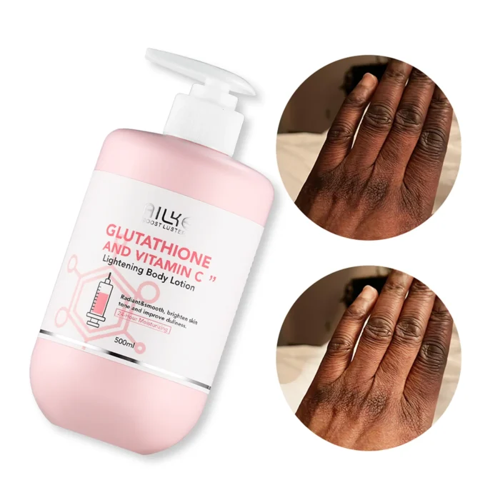 ⁦AILKE Daily Moisturizing Body Lotion with Glutathione and Vitamin C 500 ml⁩ - الصورة ⁦3⁩