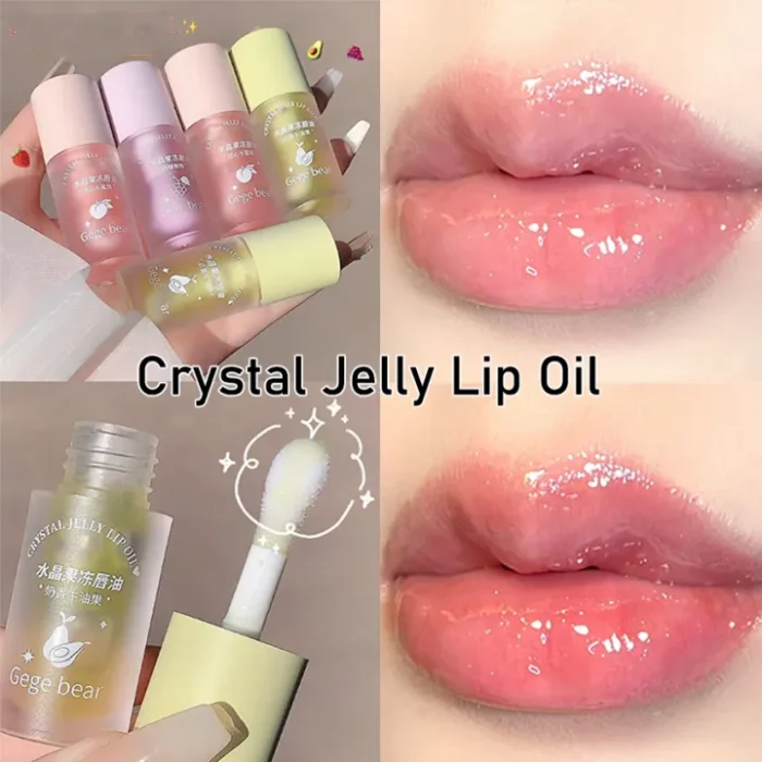 ⁦Gege bear crystal jelly lip oil moisturizes and smooth lips⁩ - الصورة ⁦3⁩