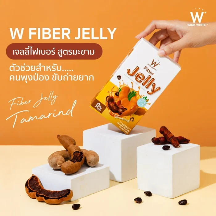 ⁦Wink White Collagen Jelly Detox Fiber collagen vit-c 0% sugar 5 Scahets⁩ - الصورة ⁦3⁩