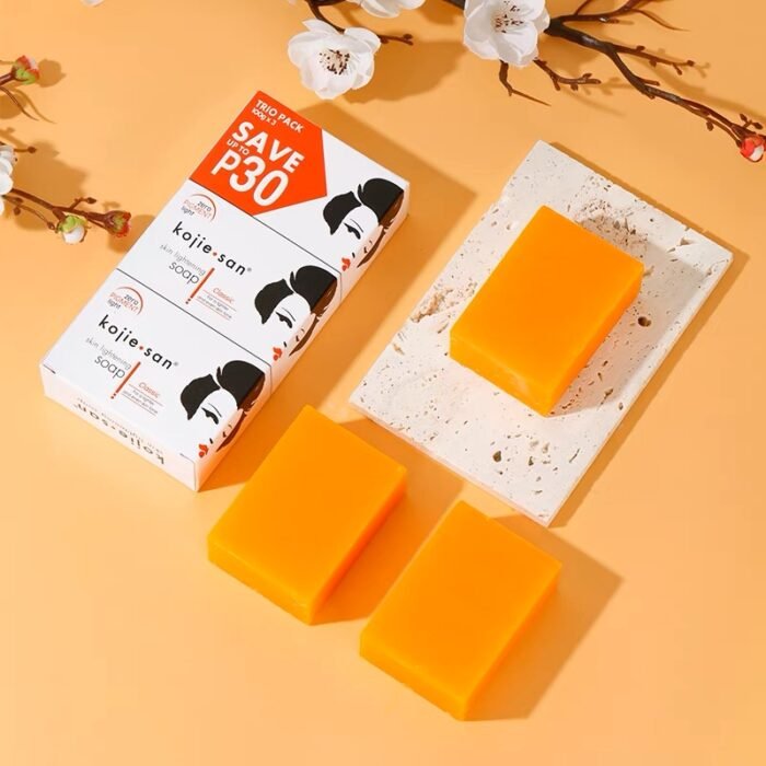 Kojie San Skin Lightening Kojic Acid Soap – 3 bar – 100g size