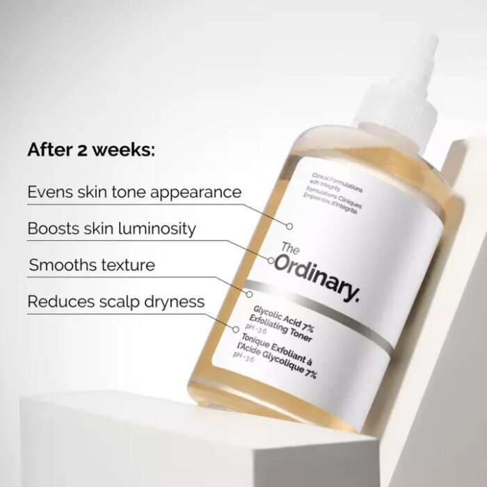 ⁦The Ordinary Glycolic Acid 7% Exfoliating Toner, 240ml⁩ - الصورة ⁦3⁩