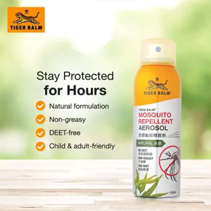 ⁦TIGER BALM MOSQUITO REPELLENT AEROSOL 120ML⁩ - الصورة ⁦5⁩