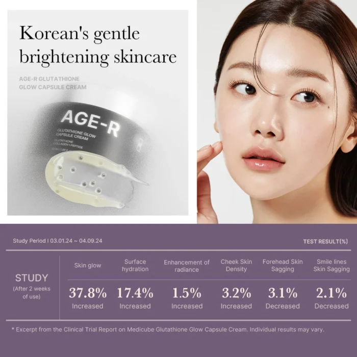 ⁦MEDICUBE AGE-R Glutathione Glow Capsule Cream, 50ml⁩ - الصورة ⁦6⁩