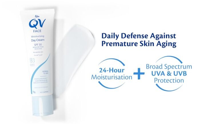 ⁦EGO QV Face Moisturising Day Cream with SPF30 & B3, 75g⁩ - الصورة ⁦4⁩