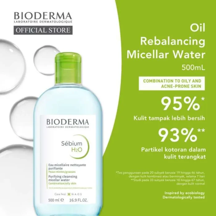 ⁦Bioderma Sebium H2O Micellar Solution for Combination to Oily Skin,⁩ - الصورة ⁦6⁩
