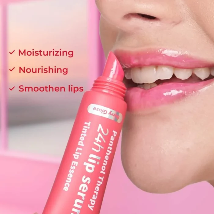 ⁦LUXE ORGANIX Panthenol Therapy 24H Lip Serum Tinted Lip Essence -Berry Glaze-10g⁩ - الصورة ⁦5⁩