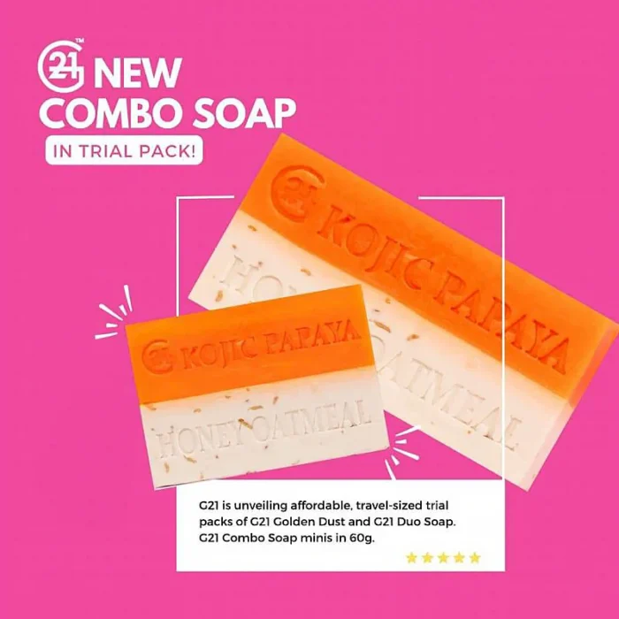 ⁦G21 Kojic Papaya Honey Oatmeal Duo Soap 150g⁩ - الصورة ⁦4⁩