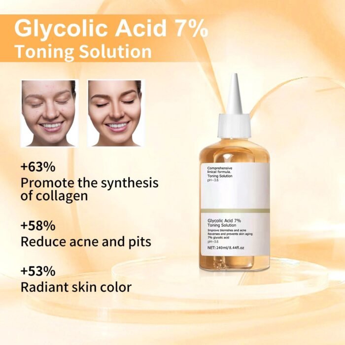 ⁦The Ordinary Glycolic Acid 7% Exfoliating Toner, 240ml⁩ - الصورة ⁦9⁩