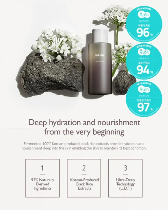 ⁦HaruHaru Wonder Black Rice Hyaluronic Toner 150ml⁩ - الصورة ⁦7⁩