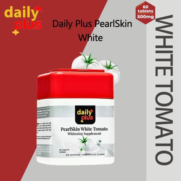 ⁦Daily Plus WHITENING SUPPLEMENT Capsule! PearlSkin White Tomato 60 capsules, 500 mg⁩ - الصورة ⁦2⁩