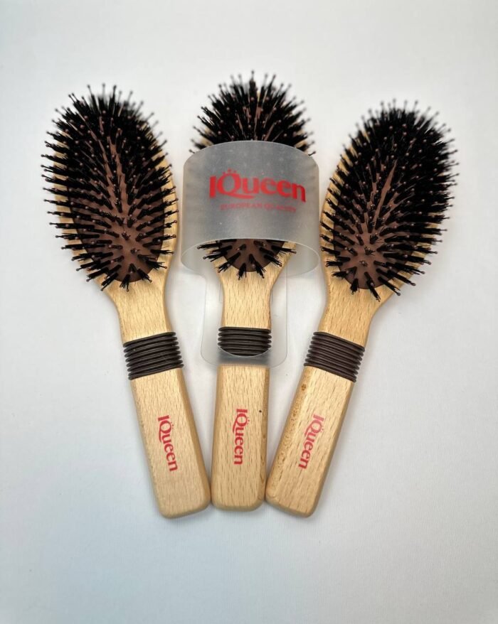 ⁦IQueen Classic Wood Hair Brushes⁩ - الصورة ⁦4⁩