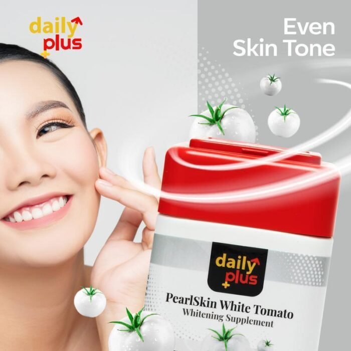 ⁦Daily Plus WHITENING SUPPLEMENT Capsule! PearlSkin White Tomato 60 capsules, 500 mg⁩ - الصورة ⁦3⁩