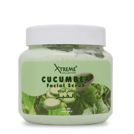 Xtreme Collection Cucumber Facial Scrub Cleansing & Rejuvenating Dry Skin, 500ml