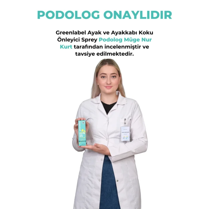 ⁦Green Label Refreshing & Moisturizing Deodorizing Foot Spray with Mint and Tea Tree - Foot & Leg Mist 100 ML⁩ - الصورة ⁦5⁩