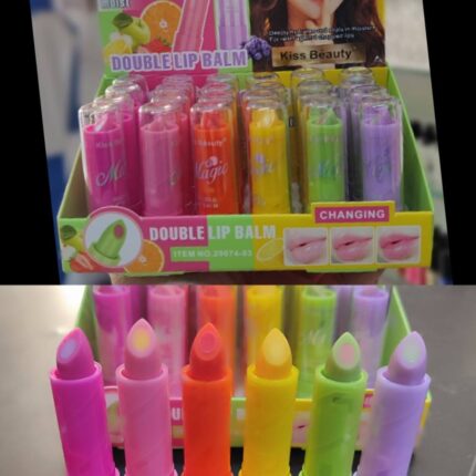 Kiss Beauty Magic Double Lip Balm 24pc