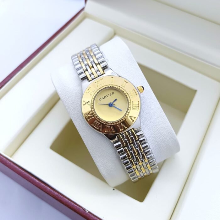 Cartier Must de Stainless Steel Gold and Silver Women's Watch