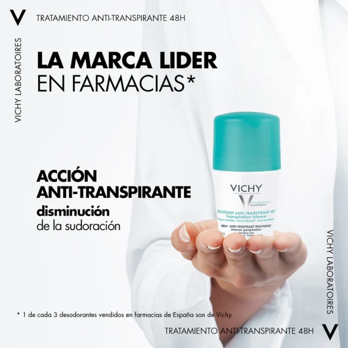 ⁦Vichy antiperspirant deodorant 50 ml⁩ - الصورة ⁦5⁩