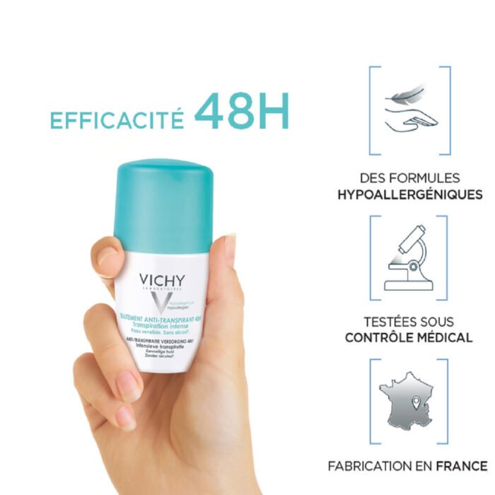 ⁦Vichy antiperspirant deodorant 50 ml⁩ - الصورة ⁦6⁩