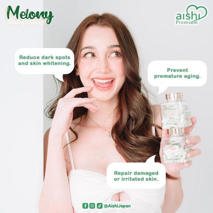 ⁦Aishi Premium Gluta Melony 10 in 1 Advanced White Glutathione (60 capsules)⁩ - الصورة ⁦4⁩