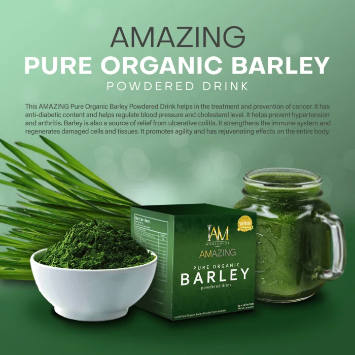 ⁦Amazing Pure Organic Barley Powder Drink Mix from Australia 10 sachets⁩ - الصورة ⁦2⁩