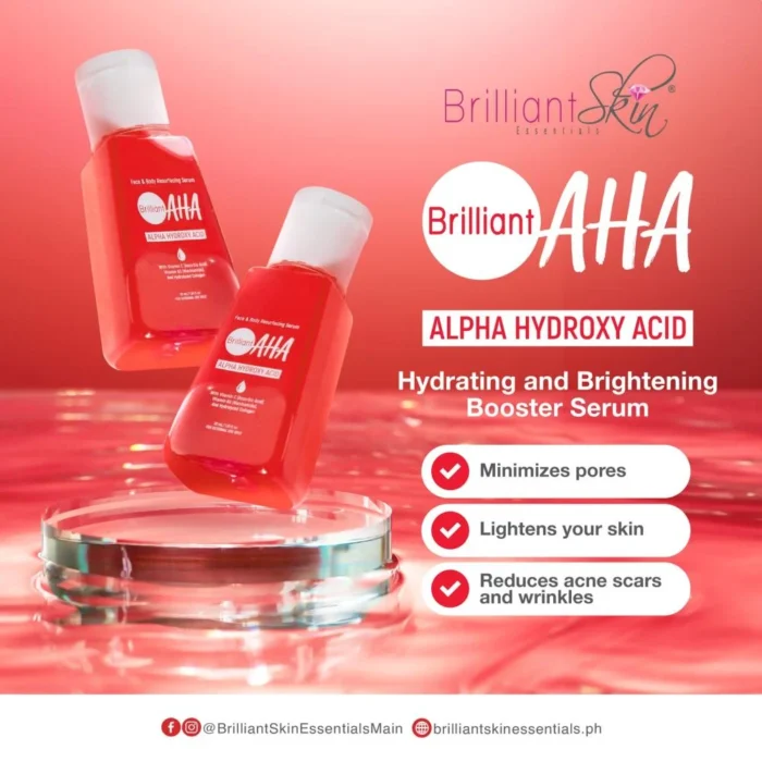 ⁦Brilliant Skin Essentials AHA Face and Body Gentle Essence Water & Resurfacing Serum Combo⁩ - الصورة ⁦6⁩