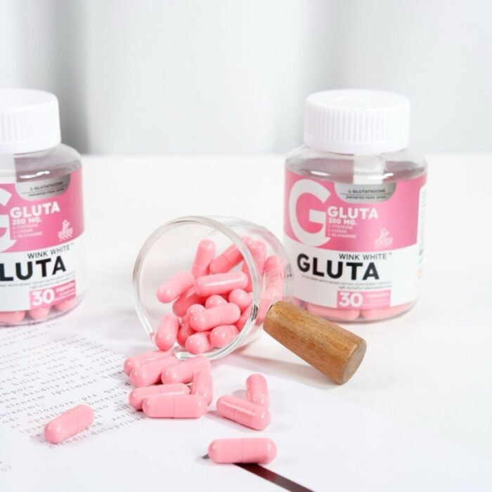 WINK WHITE Gluta Whitening Skin Care Supplement For Youthful glow Skin 30 Caps