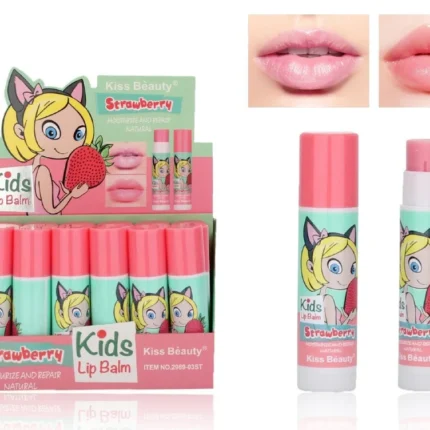 Kiss beauty Kids Lip Balm strawberry 24pc