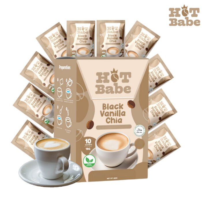 Hot Babe Black Vanilla Chia (10 Sachets) by Kiray Celis