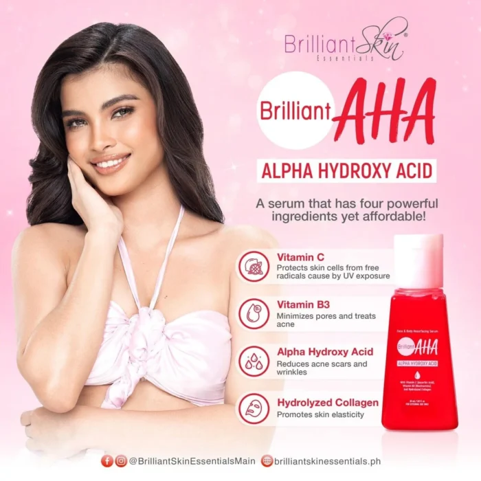 ⁦Brilliant Skin Essentials AHA Face and Body Gentle Essence Water & Resurfacing Serum Combo⁩ - الصورة ⁦7⁩