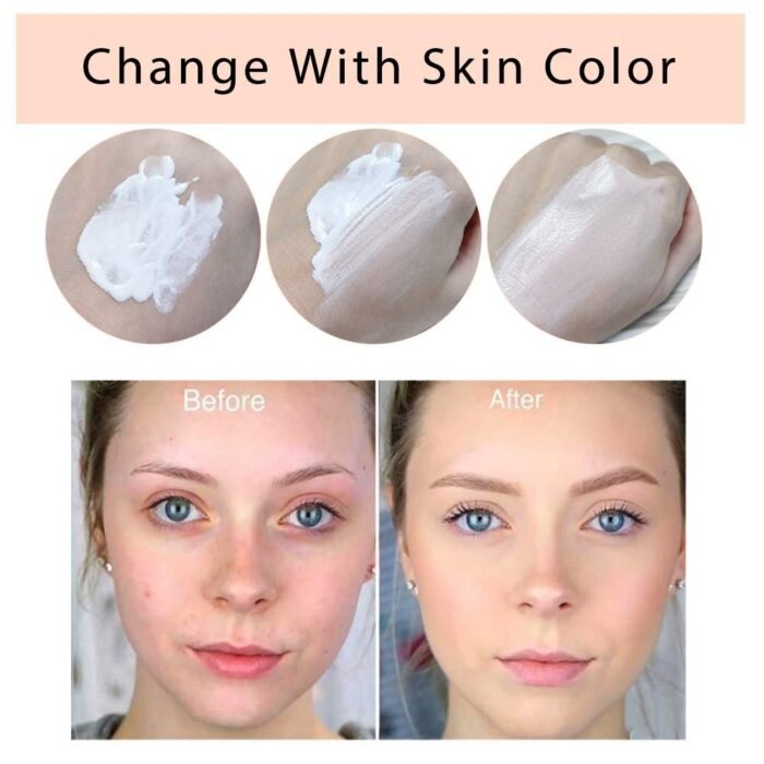 ⁦TLM Colour Changing Liquid Foundation Hides Wrinkles & Lines, BB Cream Makeup Base Concealer Cover Moisturizing Fluid for all Skin Tone SPF15, Pack of 1⁩ - الصورة ⁦4⁩