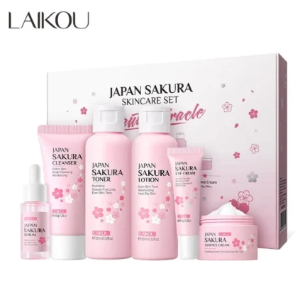 LAIKOU Japan Sakura Skincare Set 6pcs
