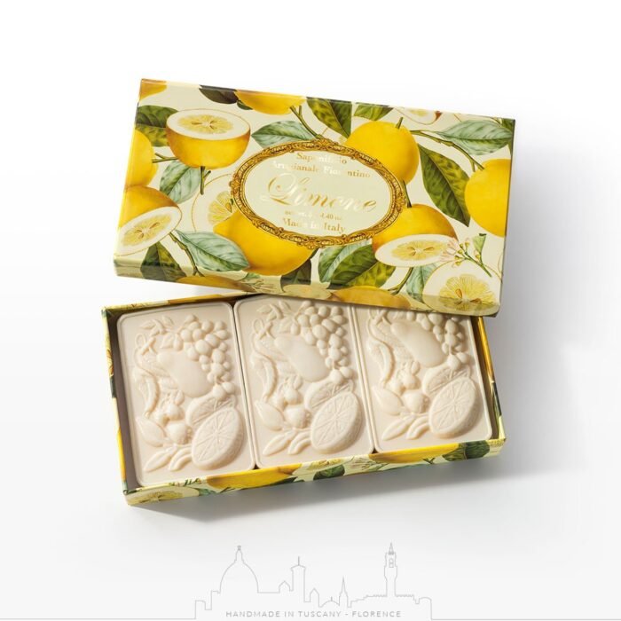 Sapone al limone 100% vegetale 3 x 125 gr