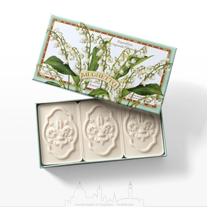 Sapone al Mughetto 100% vegetale 3 x 125 gr