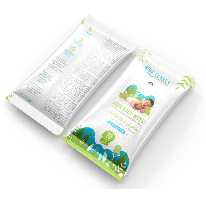 ⁦Five Senses Aqua Baby Wipes⁩ - الصورة ⁦2⁩