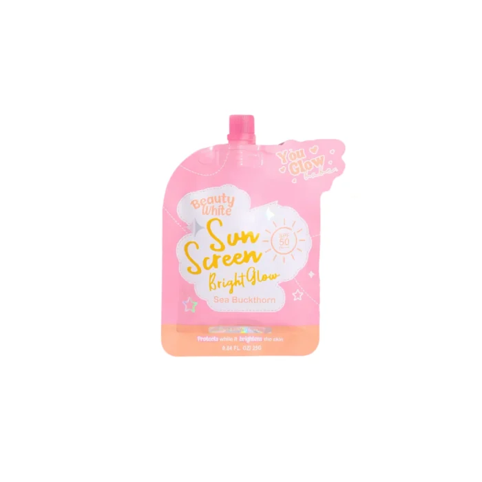 Beauty White Sunscreen Bright Glow with Sea Buckthorn SPF50 PA+++ -25g