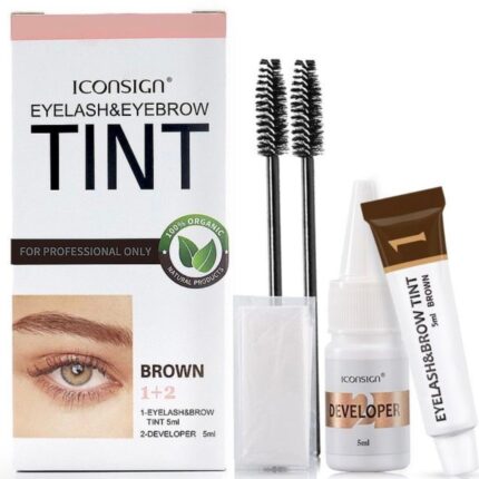 ICONSIGN Eyelash & Eyebrow Dye Tint BROWN
